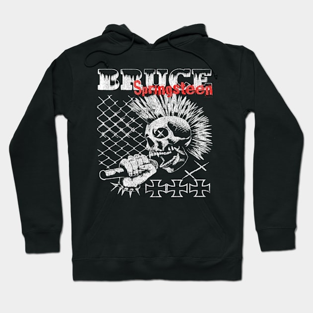 Bruce Springsteen skull Hoodie by Gingin store